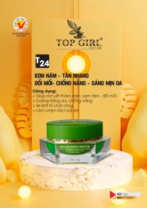 T24 KEM NÁM - TÀN NHANG - ĐỒI MỒI - CHỐNG NẮNG - SÁNG MỊN DA 12G TOP GIRL