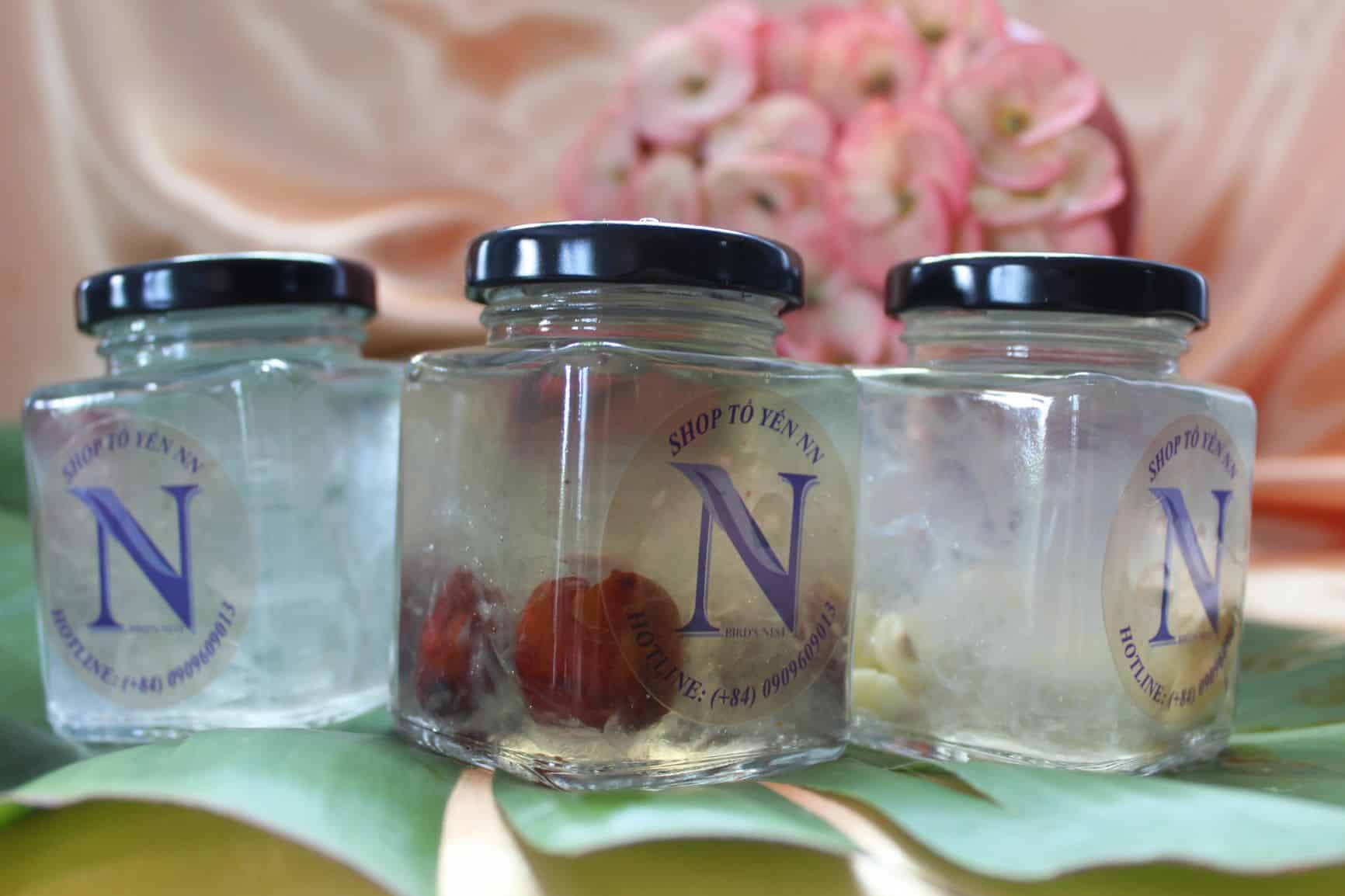 3 hũ x 100ml quà biếu-thăm bệnh mix tổ yến chưng,yến sào